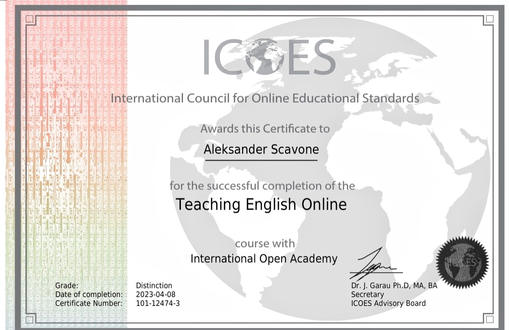Teaching English Online Qualification